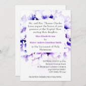 バイオリッエレガントトカトリック結婚式招待状 シーズンカード (正面/裏面)