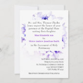 バイオリッエレガントトカトリック結婚式招待状 招待状 (正面)