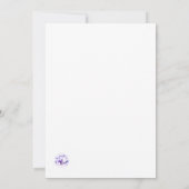 バイオリッエレガントトカトリック結婚式招待状 招待状 (裏面)