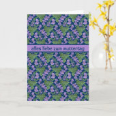 バイオリッツ、母の日のカード、ドイツ語の挨拶 カード (黄色い花)