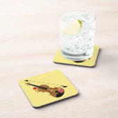 バイオリニストかわいらしフローラバイオリン コースター (右側)