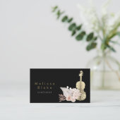 バイオリニストのスパーパスグラス黒い背景 名刺 (スタンド正面)