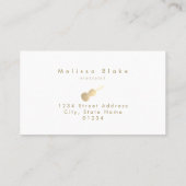 バイオリニストのボーホパンパスグラスの名刺 名刺 (裏面)