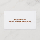 バイオリニストの名刺 名刺 (裏面)