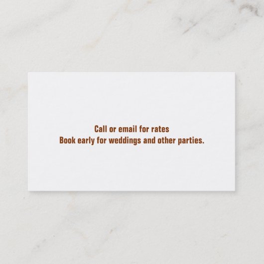 バイオリニストの名刺 名刺 (裏面)