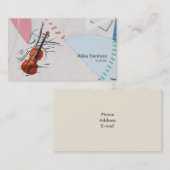 バイオリニストの名刺 名刺 (正面/裏面)