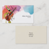 バイオリニストの名刺 名刺 (正面/裏面)