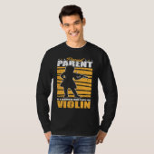バイオリニストの親 バイオリン 演奏者 Tシャツ (正面フル)