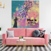 バイオリニストバルミツワーサイン・イン・ボード キャンバスプリント (インサイチュ (リビング))