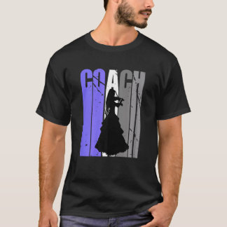 バイオリニストパープルヴァイオリンコーチインストラクター教えティー Tシャツ