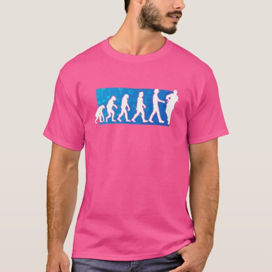 バイオリニスト進化ギフト Tシャツ (正面)
