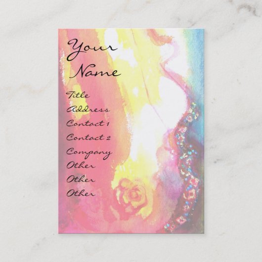 バイオリニスト遊ガールの猫バイオリン 名刺 (正面)