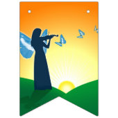 バイオリニスト&バタフライ バンティングフラッグ (第1の旗)