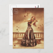 バイオリニスト（ポストカード） ポストカード (正面/裏面)