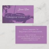 バイオリニスト 名刺 (正面/裏面)