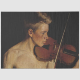 バイオリニスト(男の遊子のバイオリン) 薄葉紙