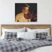 バイオリニスト(男性ミュージシャン) (Pekka Halonen) キャンバスプリント (インサイチュ (寝室))