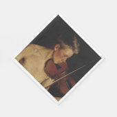 バイオリニスト(男性ミュージシャン) (Pekka Halonen) スタンダードランチョンナプキン (角)