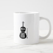 バイオリラックスリン奏者がここにいる ジャンボコーヒーマグカップ (右)