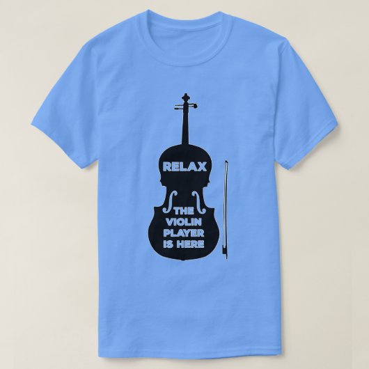 バイオリラックスリン奏者がここにいる Tシャツ (デザイン正面)
