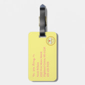 バイオリンおもしろいミュージシャン漫画 ラゲッジタグ (裏面縦)