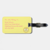 バイオリンおもしろいミュージシャン漫画 ラゲッジタグ (裏面横)