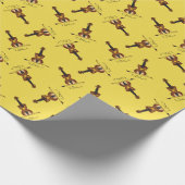 バイオリンおもしろいミュージシャン漫画 ラッピングペーパー (角)