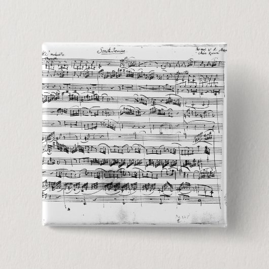 バイオリンおよびハープシコードのためのSonateのプリミア 缶バッジ (正面)