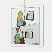 バイオリンおよびビオラのための傾斜したSutdiesはし、 セラミックオーナメント (左)