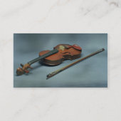 バイオリンおよび弓 名刺 (裏面)