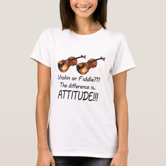 バイオリンか止め枠か。か。か。 Tシャツ (正面)