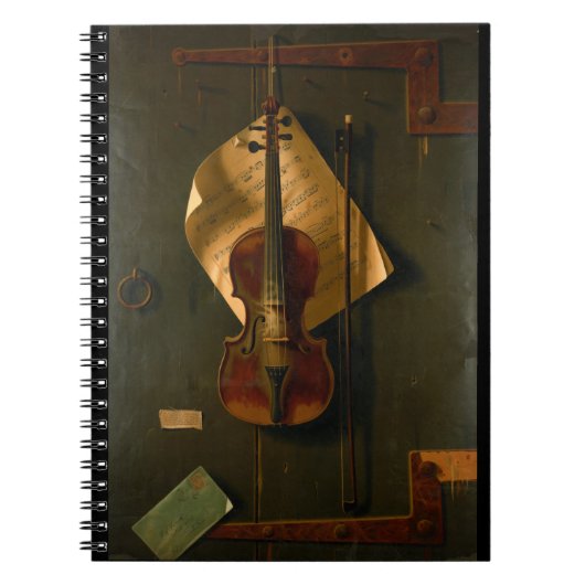 バイオリンが付いている静物画 ノートブック (正面)