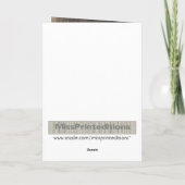 バイオリンが付いている骨組は出て来るために及び遊ぶために敢えてします カード (裏面)