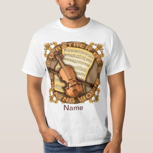 バイオリンが好き Tシャツ (正面)