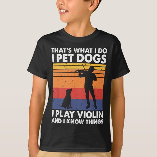 バイオリンで飼ってる犬遊はそういう Tシャツ (正面)