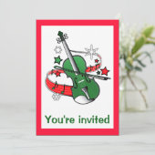 バイオリンとの音楽的なコンサート 招待状 (スタンド正面)