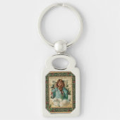 バイオリンとクリスマスエンジェル キーホルダー (正面)