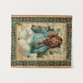 バイオリンとクリスマスエンジェル タペストリー (正面(横))