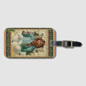 バイオリンとクリスマスエンジェル ラゲッジタグ (正面横)