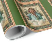 バイオリンとクリスマスエンジェル ラッピングペーパー (ロールコーナー)