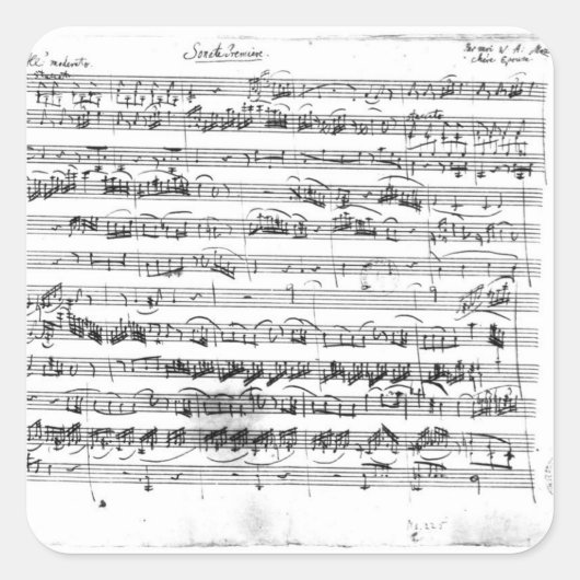 バイオリンとハープシコードのためのソナテプレミア スクエアシール (正面)