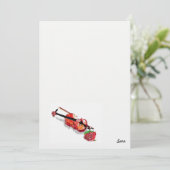 バイオリンとバラの招待状 招待状 (スタンド正面)