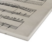 バイオリンとバラヴィンテージシート音楽デザイン カッティングボード (角)