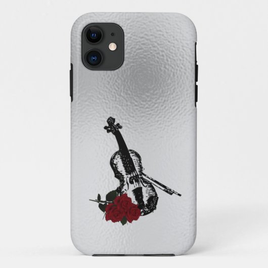 バイオリンとバラ Case-Mate iPhoneケース (裏面)