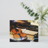 バイオリンとブグル ポストカード (スタンド正面)
