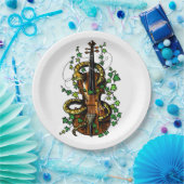 バイオリンとヘビ ペーパープレート (パーティー)