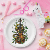 バイオリンとヘビ ペーパープレート (パーティー)