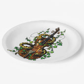 バイオリンとヘビ ペーパープレート (アングル)