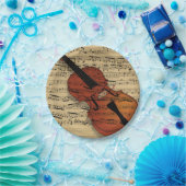 バイオリンとヴィンテージ音楽 ペーパープレート (パーティー)