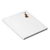 バイオリンと弓 ノートパッド (アングル)